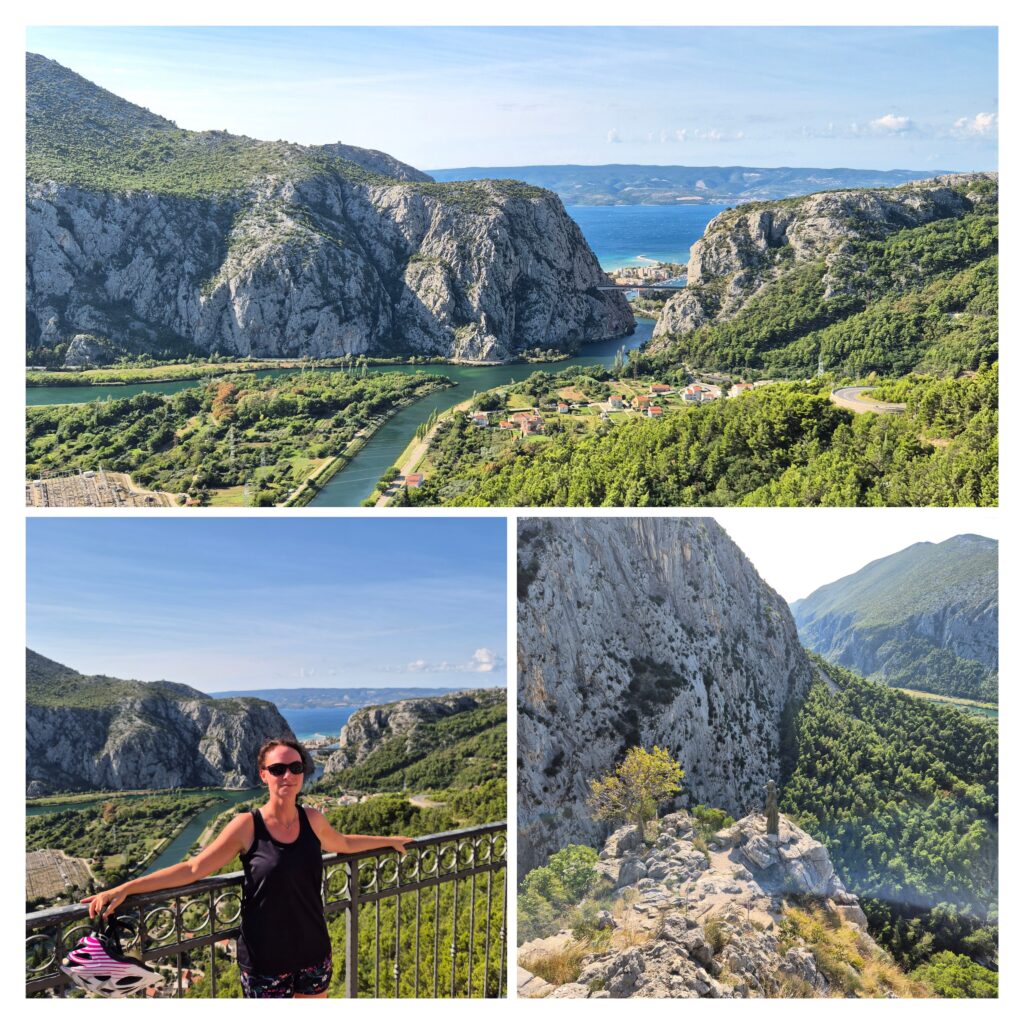 Výhled na Cetinu a moře Omiš