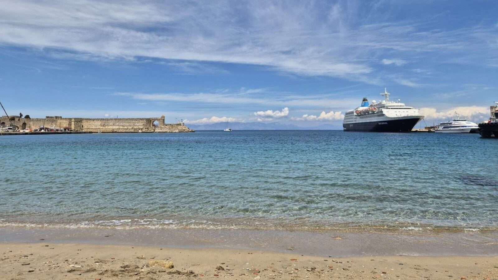 fotogenická pláž rhodos