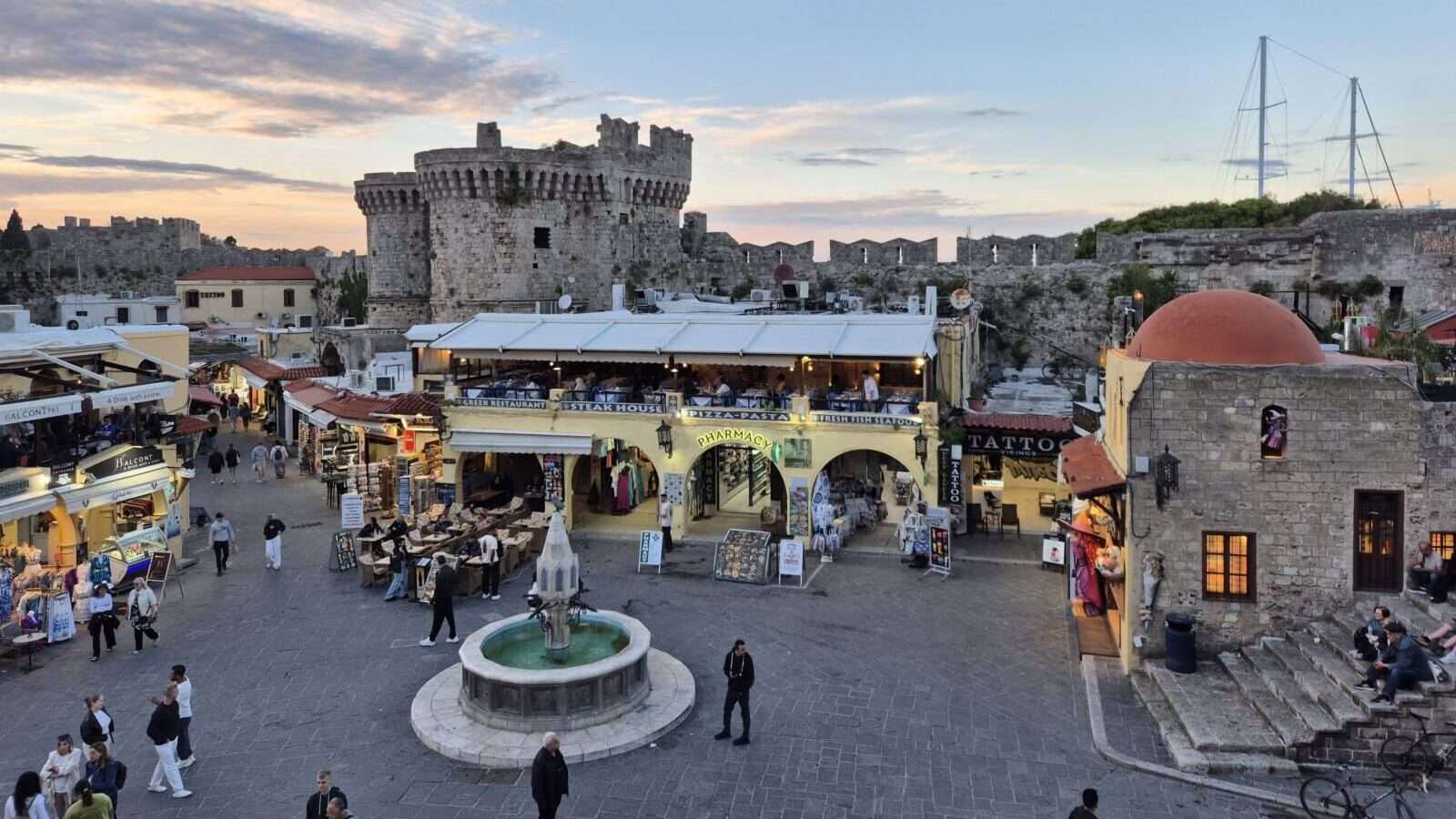 hippokratous square rhodos